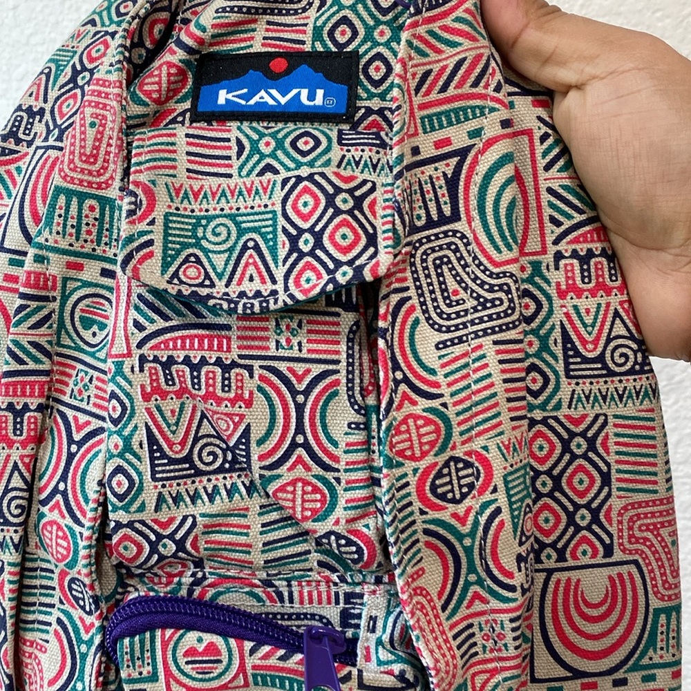 Kavu Multicolor Patterned Rope Sling Crossbody Bag - image 2